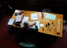 Greenstreet at her table